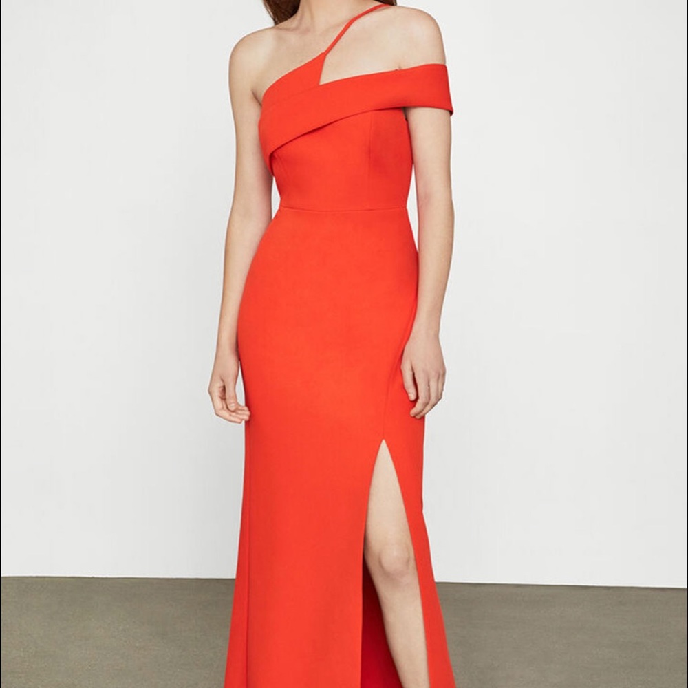 Off Shoulder Side Slit Gown BCBGMaxAzria